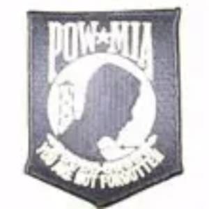 A patch of the pow mia flag.